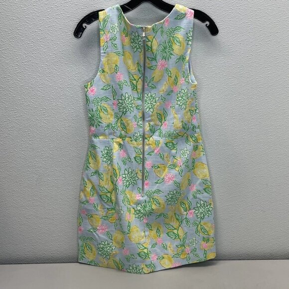 Lilly Pulitzer Women’s Kalinara Skirted Romper Size 6 – Blue Multi Lemon Print - Picture 6 of 6
